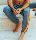 men's colorful decorative casual surf trousers