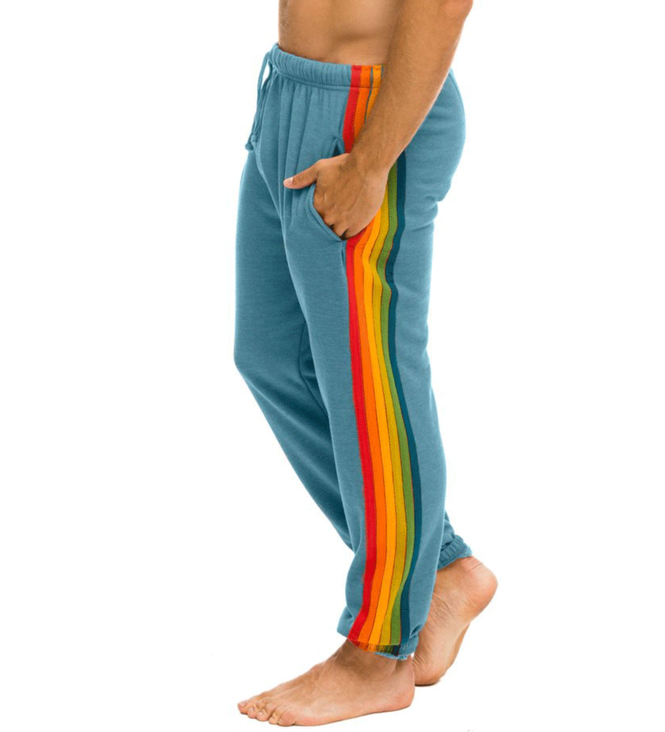 men's colorful decorative casual surf trousers