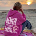 Siesta Beach Surf Memories South Malibu Catch Waves 1971 Print Women's Hoodie