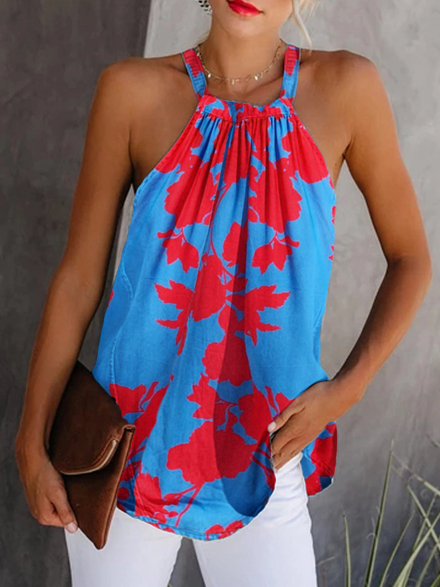 Summer Pinted Sleeveless Tank