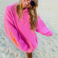 Fashion Long-sleeved Smiley Printed Hooded Sweatshirt
