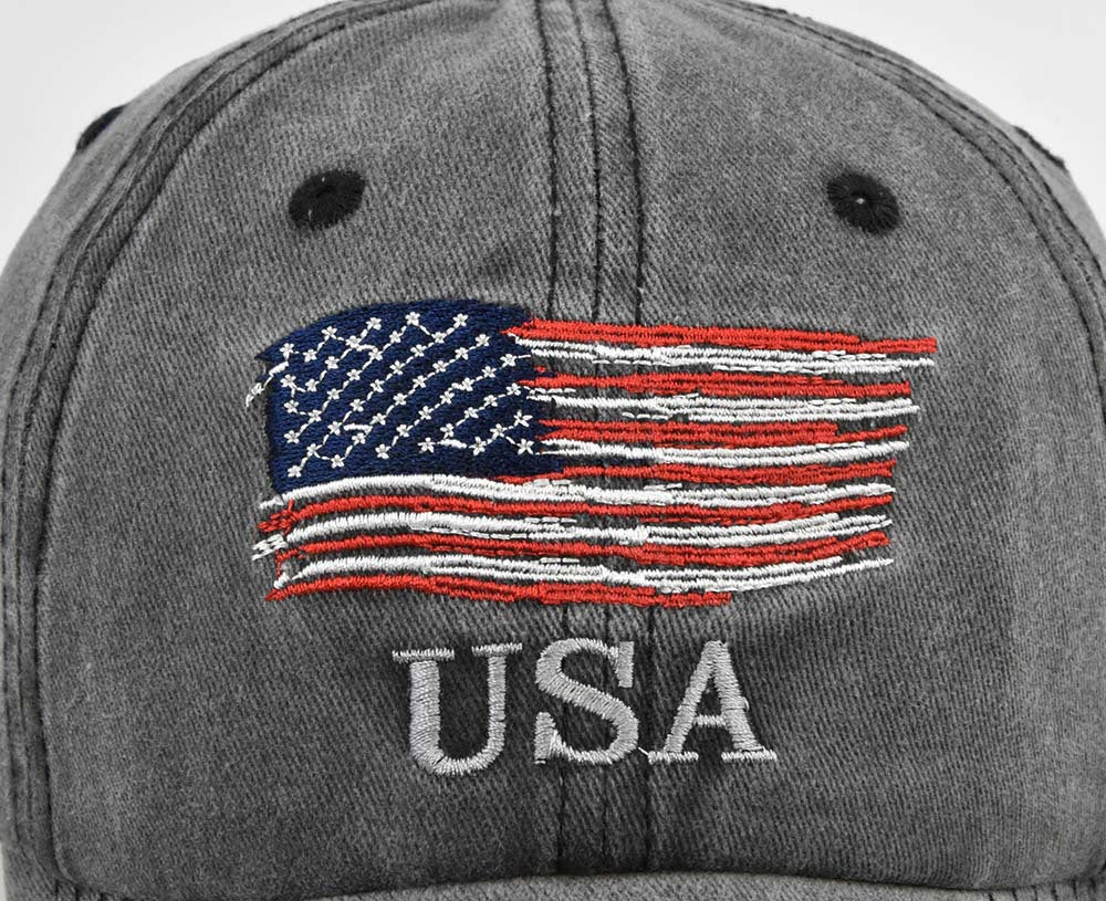 European And American Washed And Old USA Embroidered Basebal
