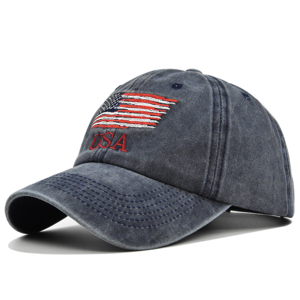 European And American Washed And Old USA Embroidered Basebal