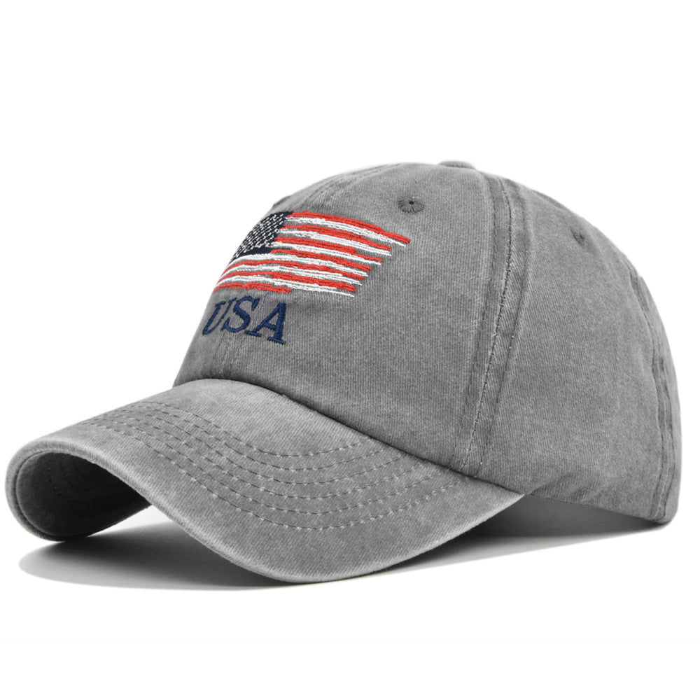 European And American Washed And Old USA Embroidered Basebal