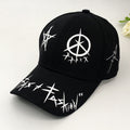 Hat Men's Korean Style Peaked Cap Hip-hop Cap Black And White Baseball Cap