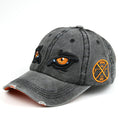Men's Embroidered Distressed Denim Cap