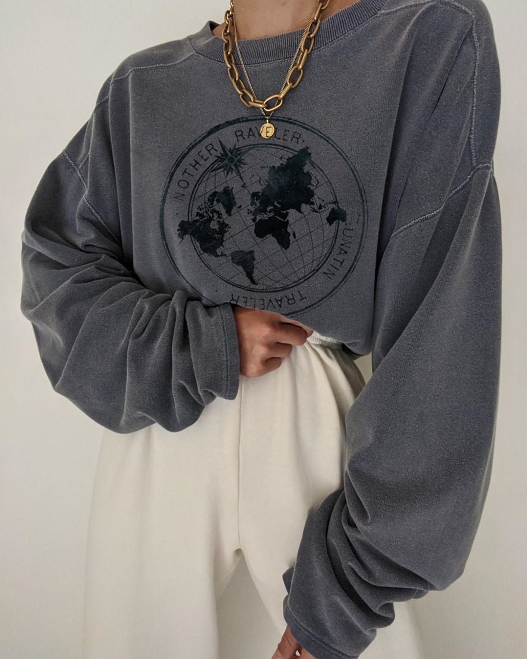 Earth Map All-match Casual Sweatshirt