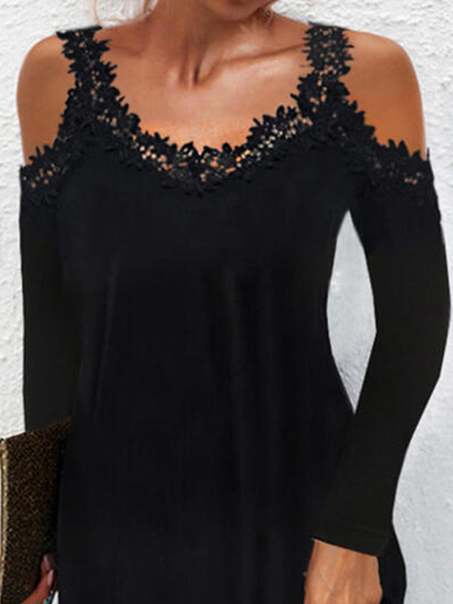 Fashion Lace Long Sleeve Dress