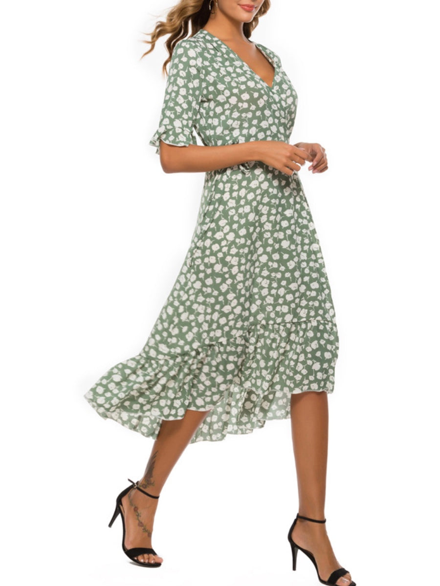 Chiffon Printed Beach Dress