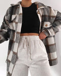 Chic Warm Casual Plaid Jacket