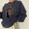 Starry Sky Print All-match Casual Loose Sweatshirt
