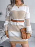 Striped Casual Loosen Knit Dress
