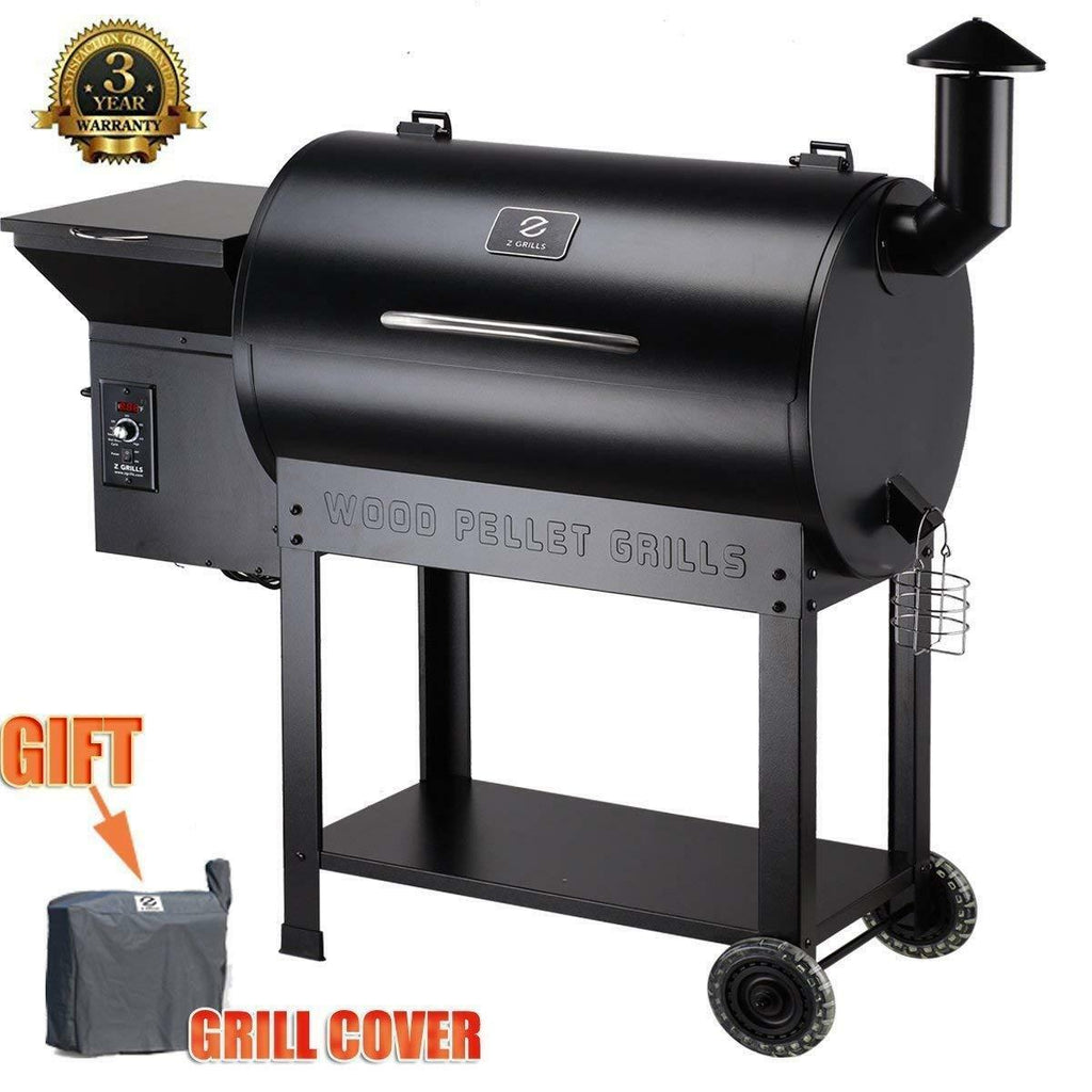 ZPG-7002B 2021 Upgrade Pellet Grill& Smoker 8 in 1 BBQ Grill+Cover