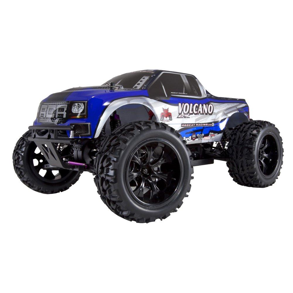 Redcat Racing Volcano EPX 1:10 Scale Electric Brushed 19T RC Monster Truck, Blue