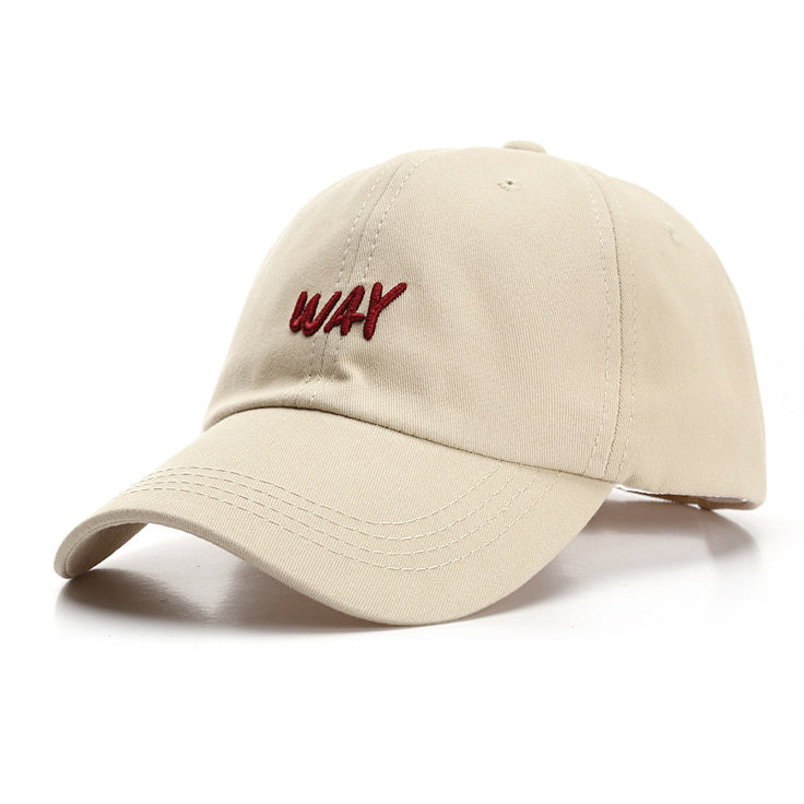 Sun Protection Sun Hat Letter Embroidered Baseball Cap