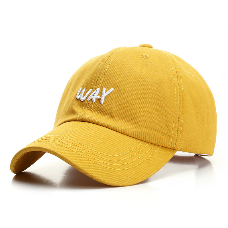 Sun Protection Sun Hat Letter Embroidered Baseball Cap