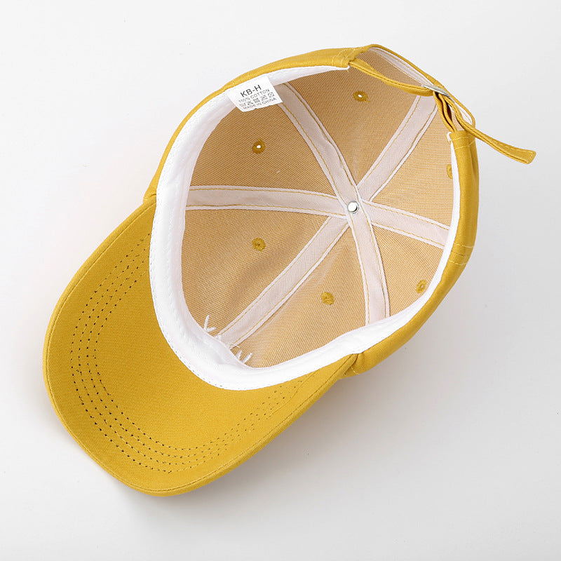 Sun Protection Sun Hat Letter Embroidered Baseball Cap