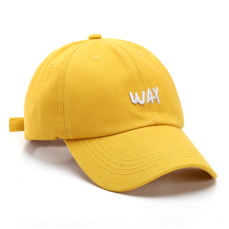 Sun Protection Sun Hat Letter Embroidered Baseball Cap