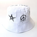 Black And White Graffiti Fisherman Hat Male Trendy Brand Hip-hop Street Trendy Basin Hat