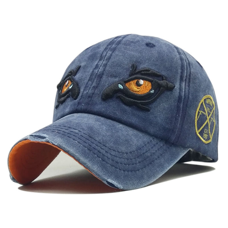 Embroidered Peaked Cap Outdoor Sun Hat