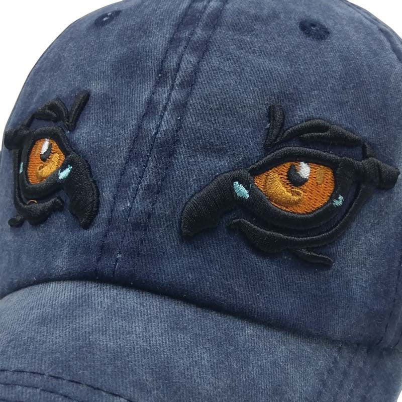 Embroidered Peaked Cap Outdoor Sun Hat