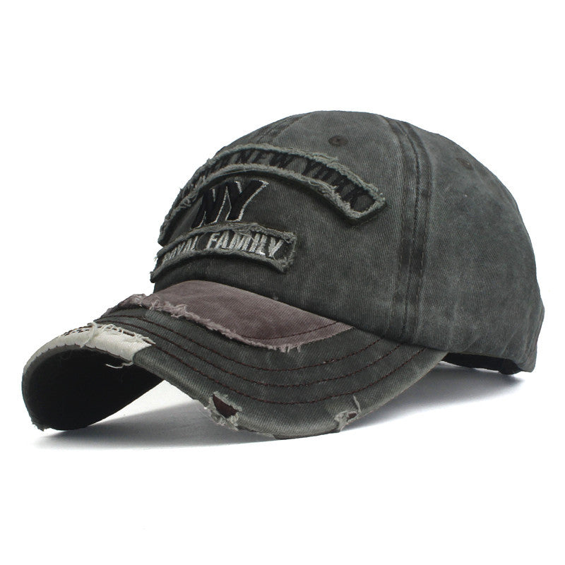 Washed Cotton Embroidery Patch Baseball Cap