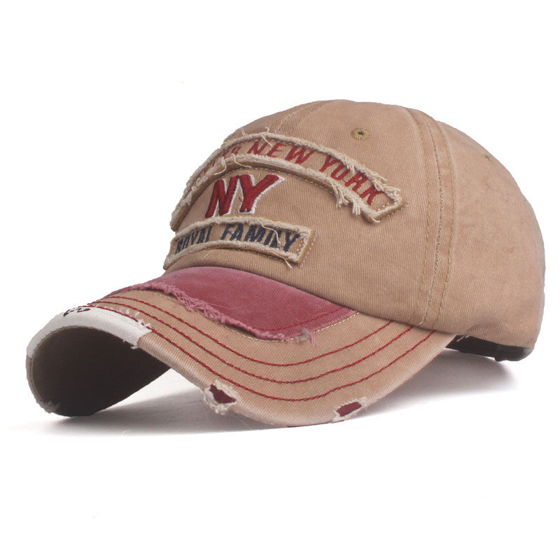 Washed Cotton Embroidery Patch Baseball Cap