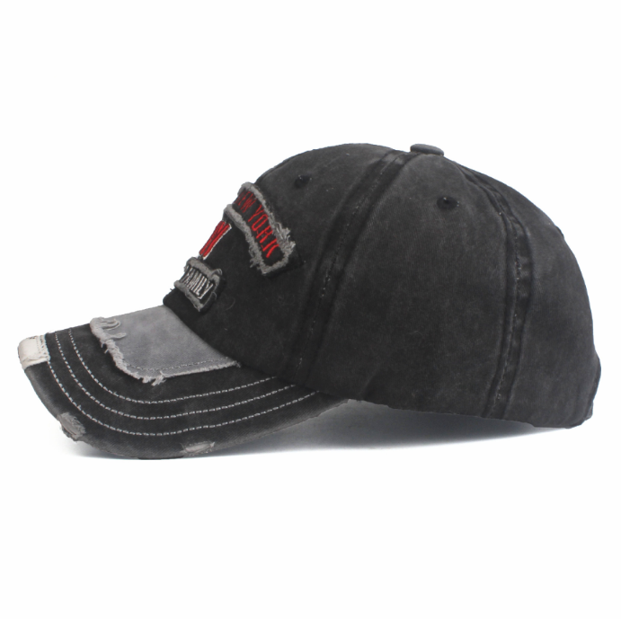 Washed Cotton Embroidery Patch Baseball Cap