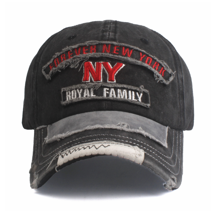 Washed Cotton Embroidery Patch Baseball Cap