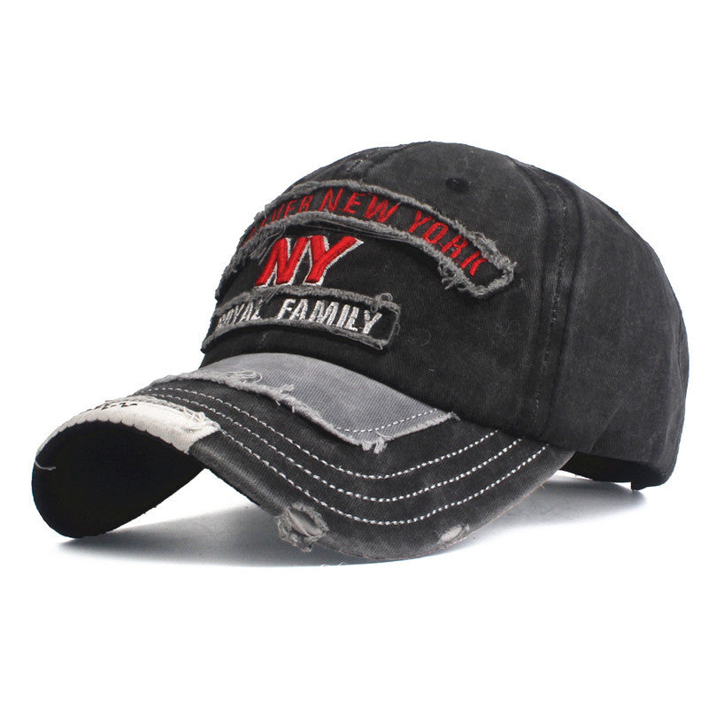 Washed Cotton Embroidery Patch Baseball Cap