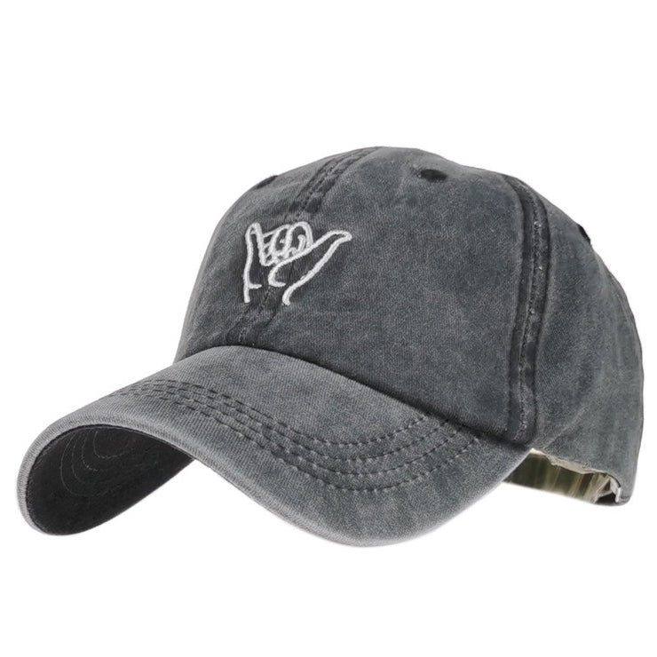 Men's Casual Embroidery Washed Baseball Cap