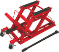 BIG RED T64017 Torin Hydraulic Powersports Lift Jack (Motorcycle, ATV, UTV, Snowmobile): 3/4 Ton (1,500 lb) Capacity, Red
