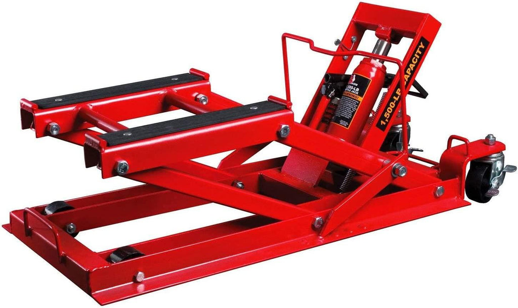 BIG RED T64017 Torin Hydraulic Powersports Lift Jack (Motorcycle, ATV, UTV, Snowmobile): 3/4 Ton (1,500 lb) Capacity, Red