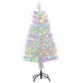 Gerson 4-Foot High White Fiber Optic Color-Changing Tree