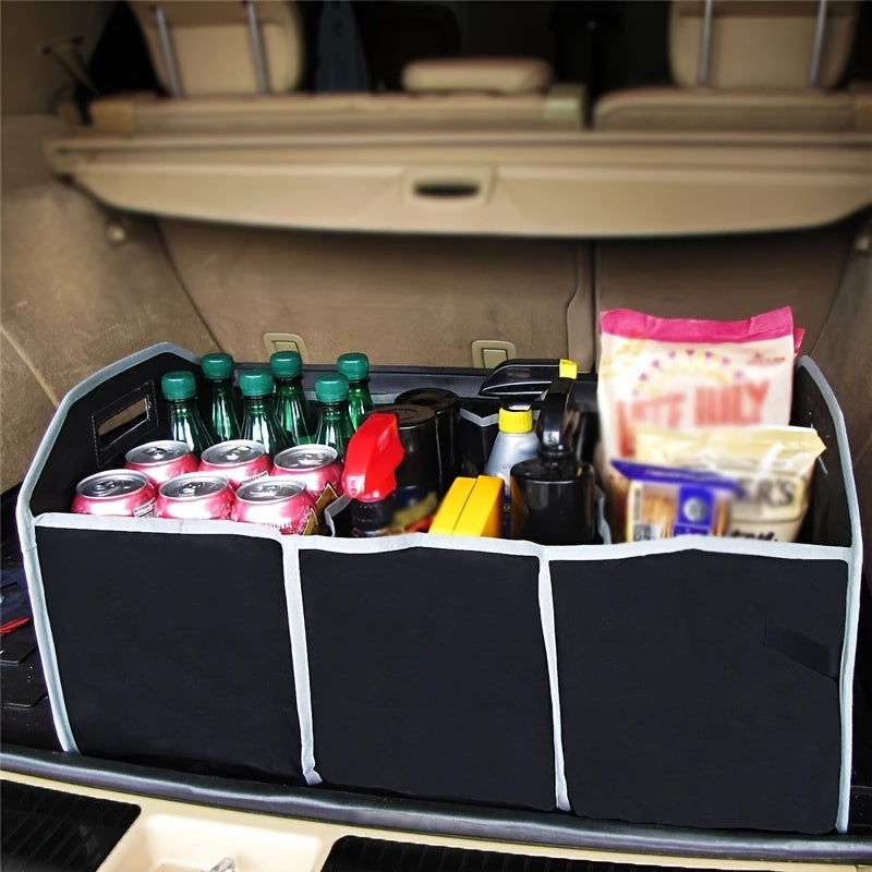 Car Trunk Cargo StoraBag, Foldable Black StoraBox For Car And Trunk