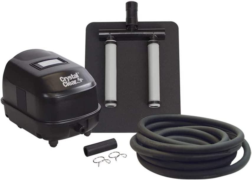 CrystalClear KoiAir1 , Aeration Kit for Water Gardens & Koi Fish Ponds up to 8,000 Gallons, Quiet & Energy Efficient, Made for Year-Round Use to Maintain Clean & Clear Water