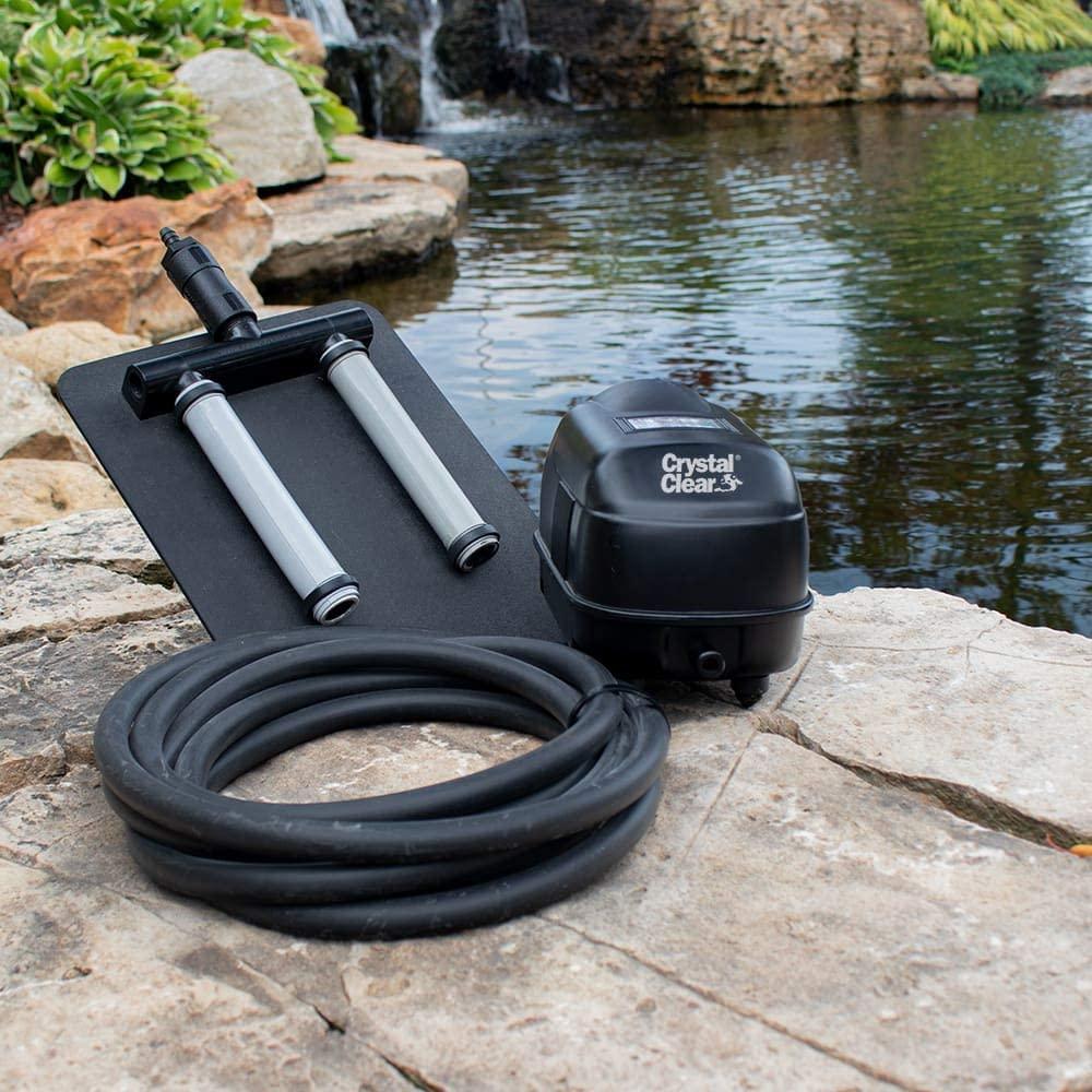 CrystalClear KoiAir1 , Aeration Kit for Water Gardens & Koi Fish Ponds up to 8,000 Gallons, Quiet & Energy Efficient, Made for Year-Round Use to Maintain Clean & Clear Water