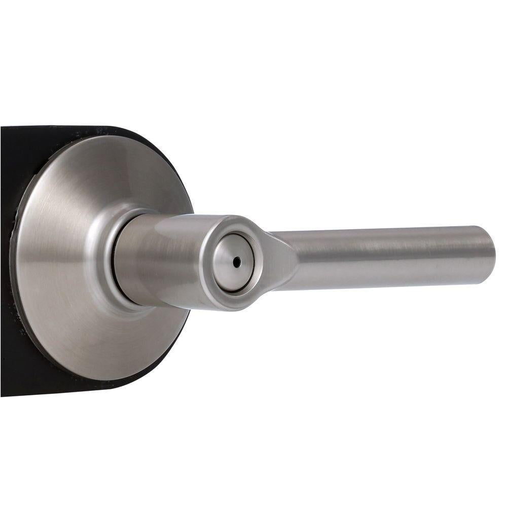 Broadway Satin Nickel Privacy Bed/Bath Door Lever