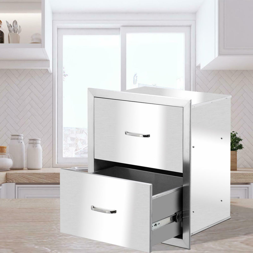 Outdoor Kitchen BBQ Island Components  Steel Drawer StoraCooking