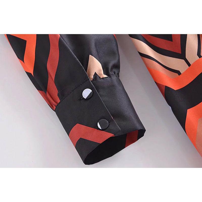 printed jumpsuit with belt
