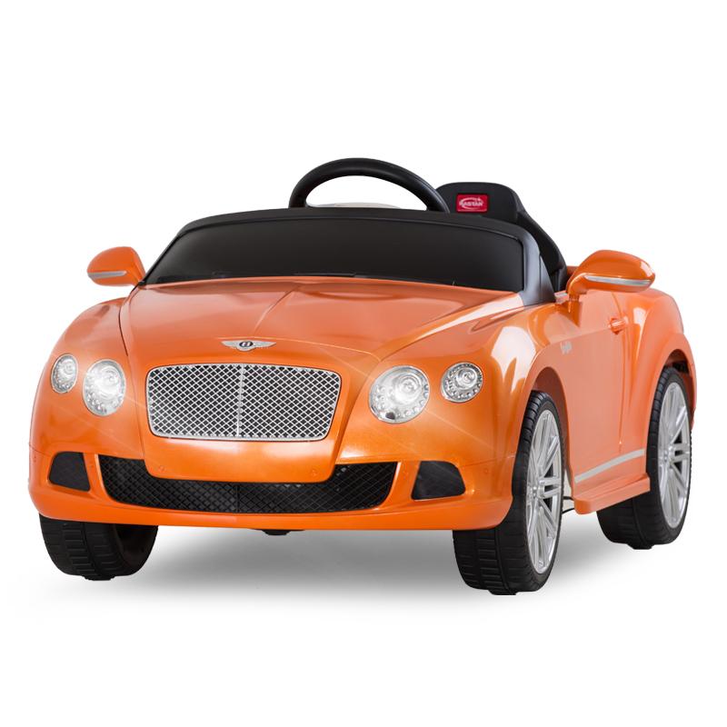 Electric Car Bentley GTC 12V power Ride On For kids Remote Control Horn Front Lights - Orange