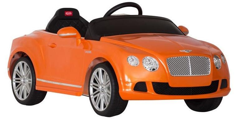 Electric Car Bentley GTC 12V power Ride On For kids Remote Control Horn Front Lights - Orange