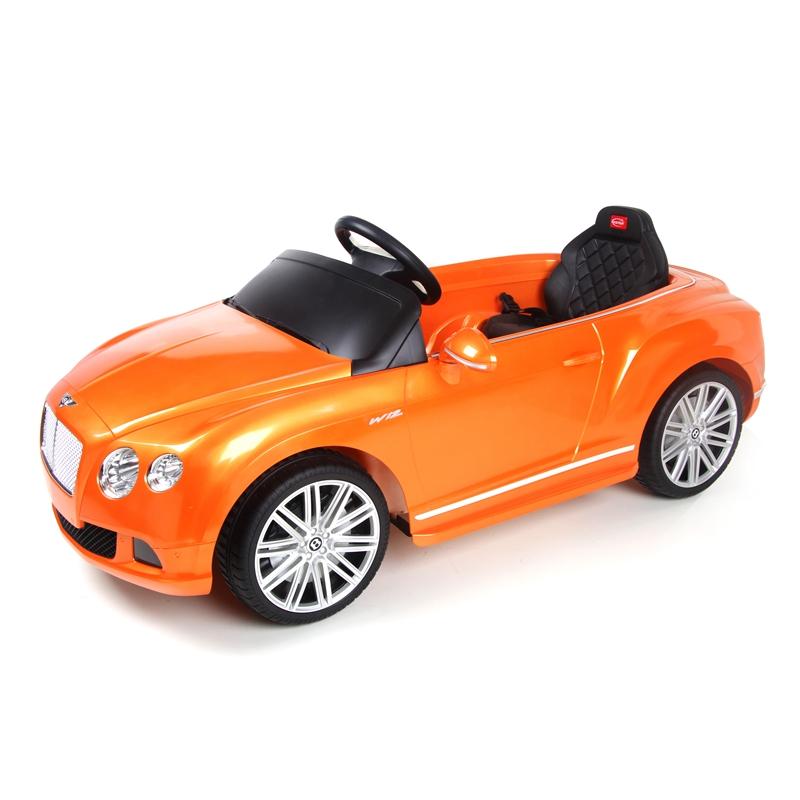 Electric Car Bentley GTC 12V power Ride On For kids Remote Control Horn Front Lights - Orange