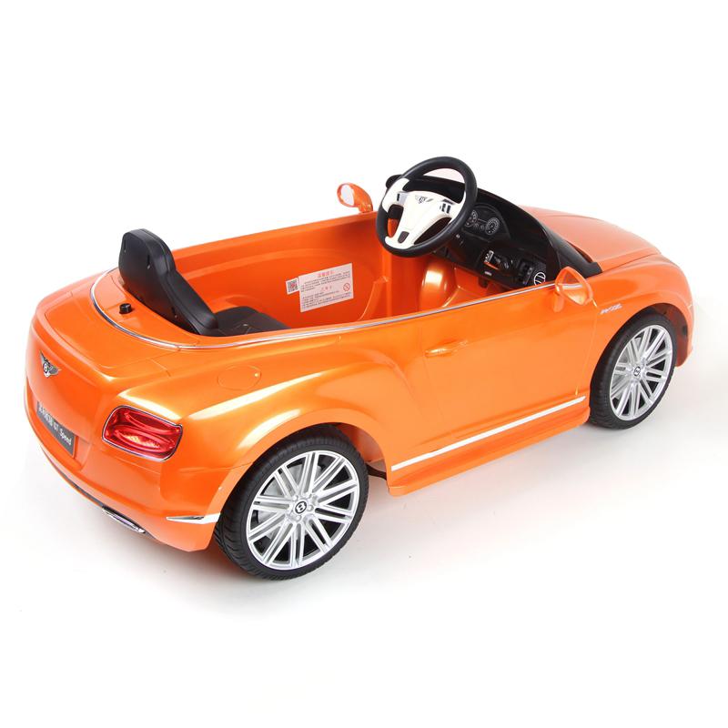 Electric Car Bentley GTC 12V power Ride On For kids Remote Control Horn Front Lights - Orange