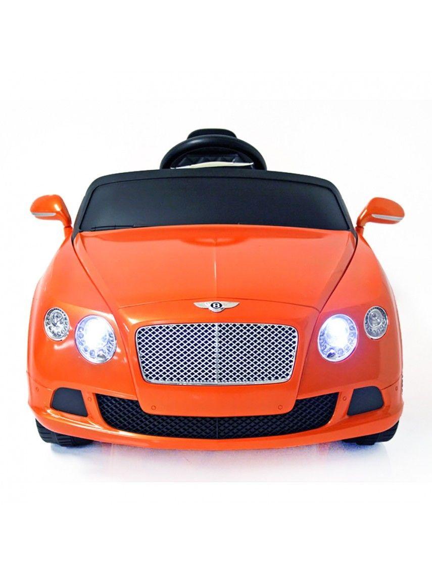 Electric Car Bentley GTC 12V power Ride On For kids Remote Control Horn Front Lights - Orange