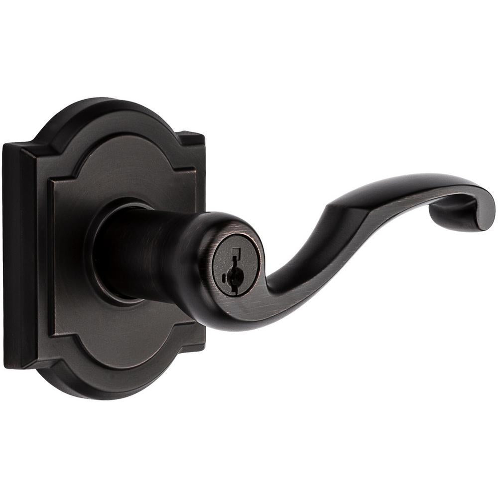 PrestiMadrina Venetian Bronze Entry Door Lever Featuring SmartKey Security