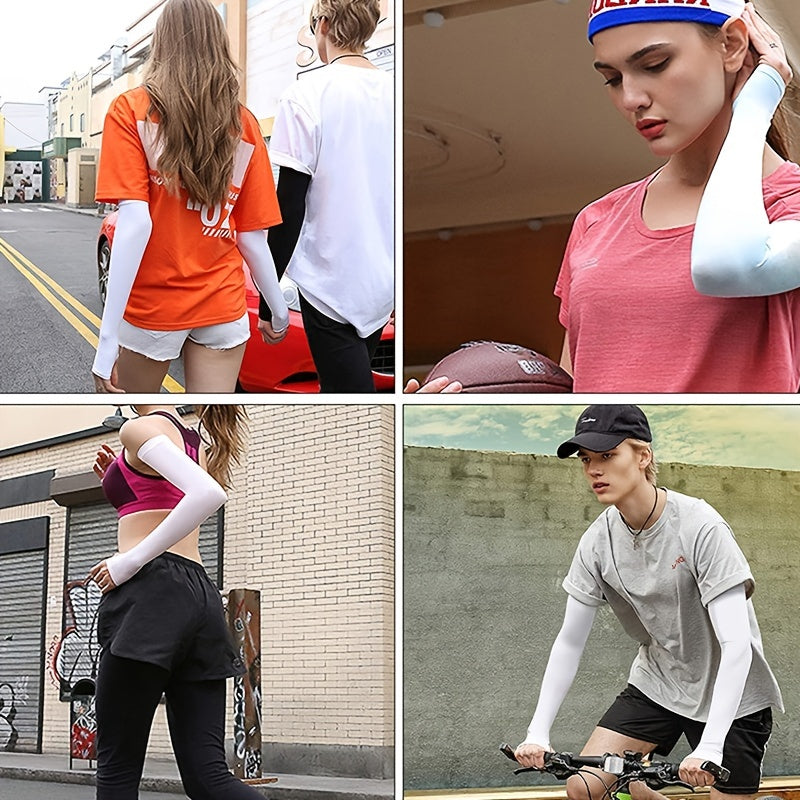 Stay Cool And Protected In The Sun With These UV Protection Compression Arm Sleeves!