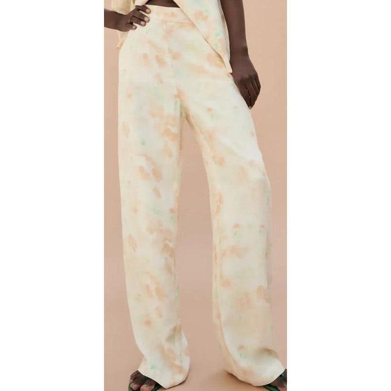 tie dye high waist loose trouser