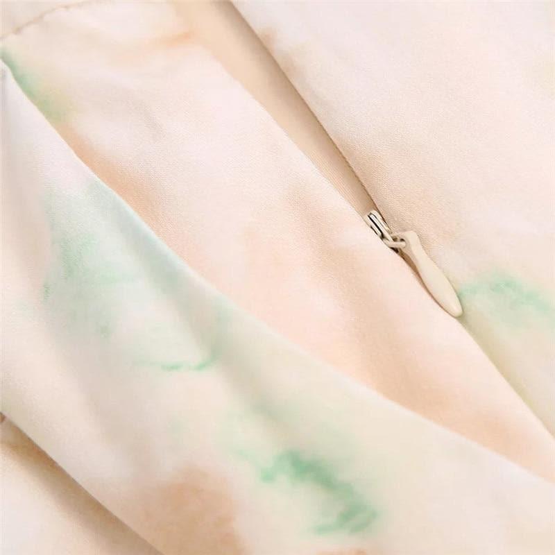 tie dye high waist loose trouser