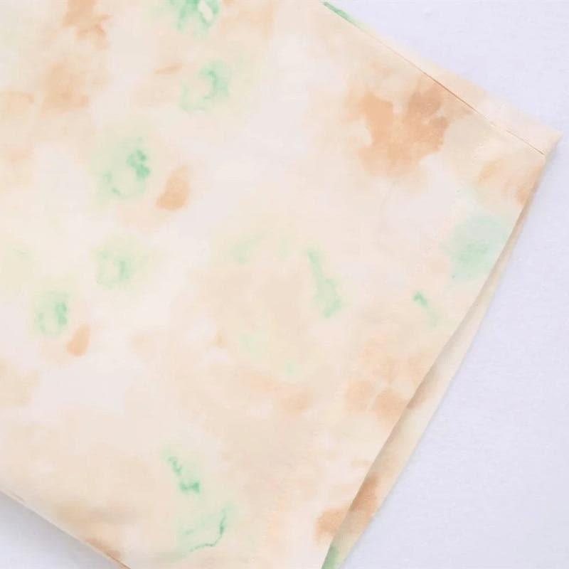 tie dye high waist loose trouser